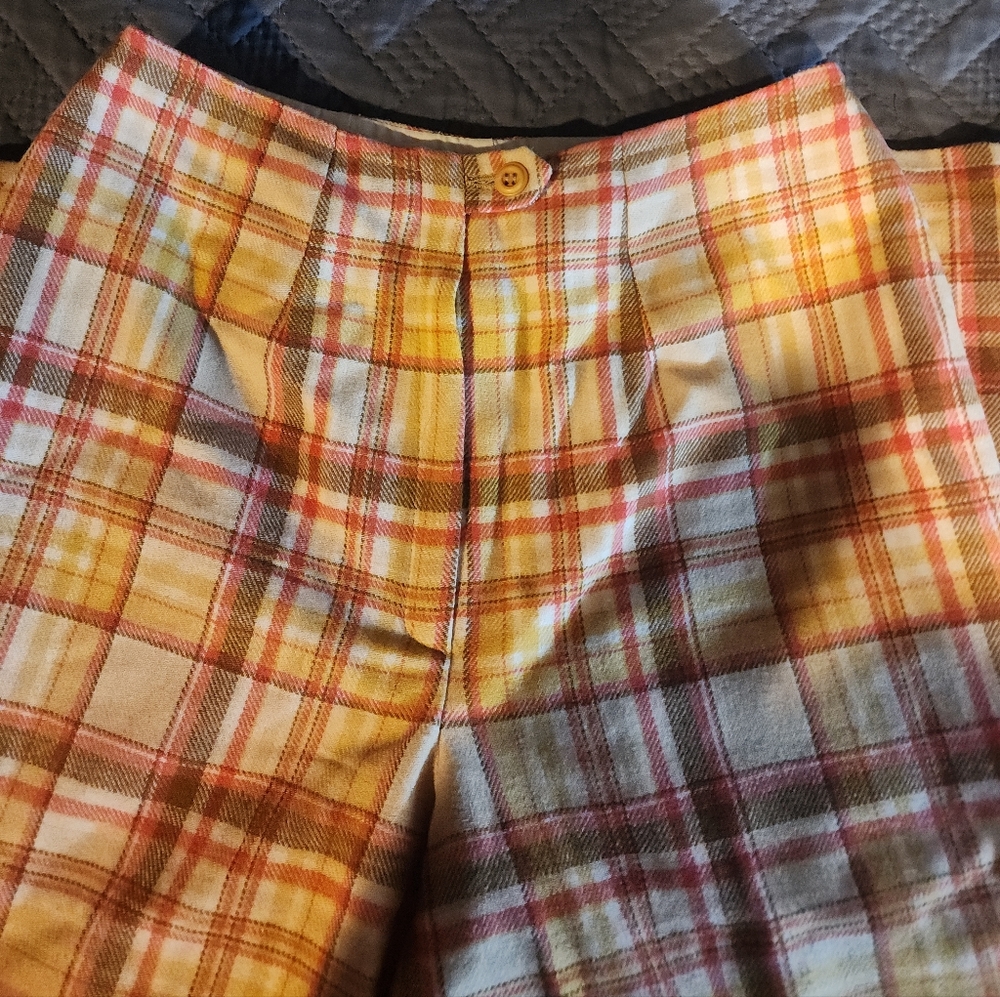 Vintage Young Pendleton Wool Plaid Pants - Picture 5 of 10